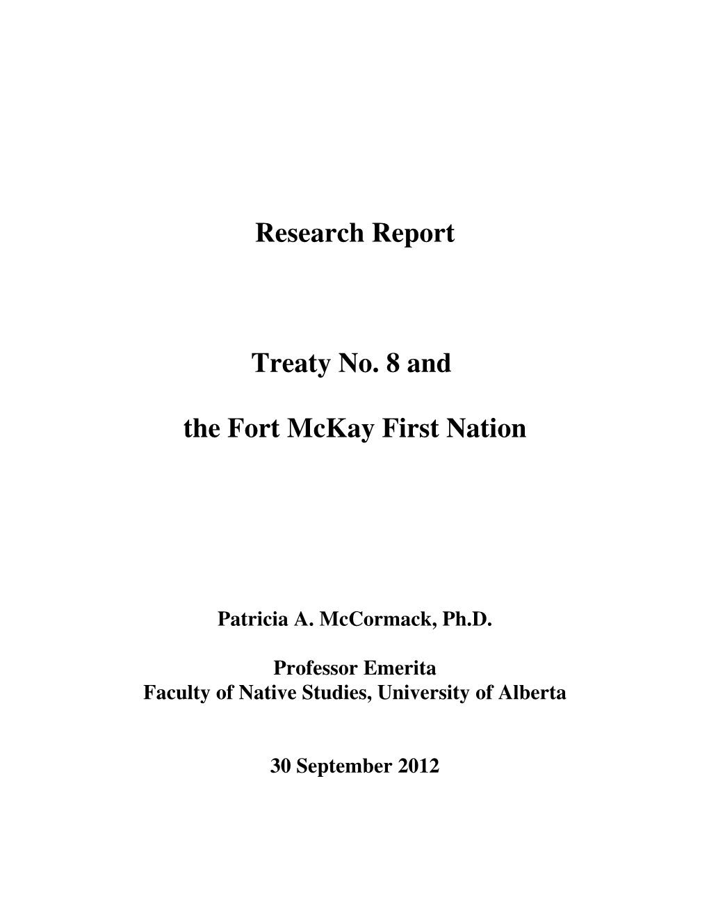 C:\Users\Patricia\Documents\Fort Mckay FN\Cover & Table of Contents