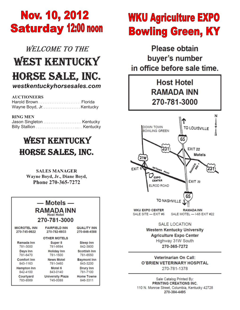 West Kentucky Horse Sale, Inc. Westkentuckyhorsesales.Com
