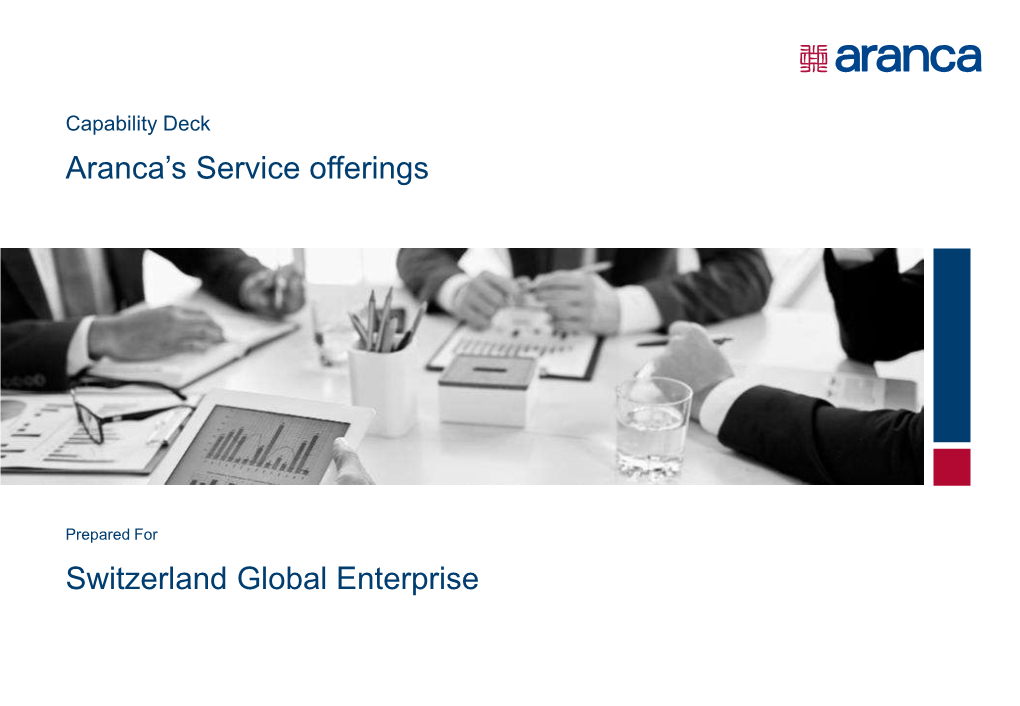 Aranca's Service Offerings Switzerland Global Enterprise