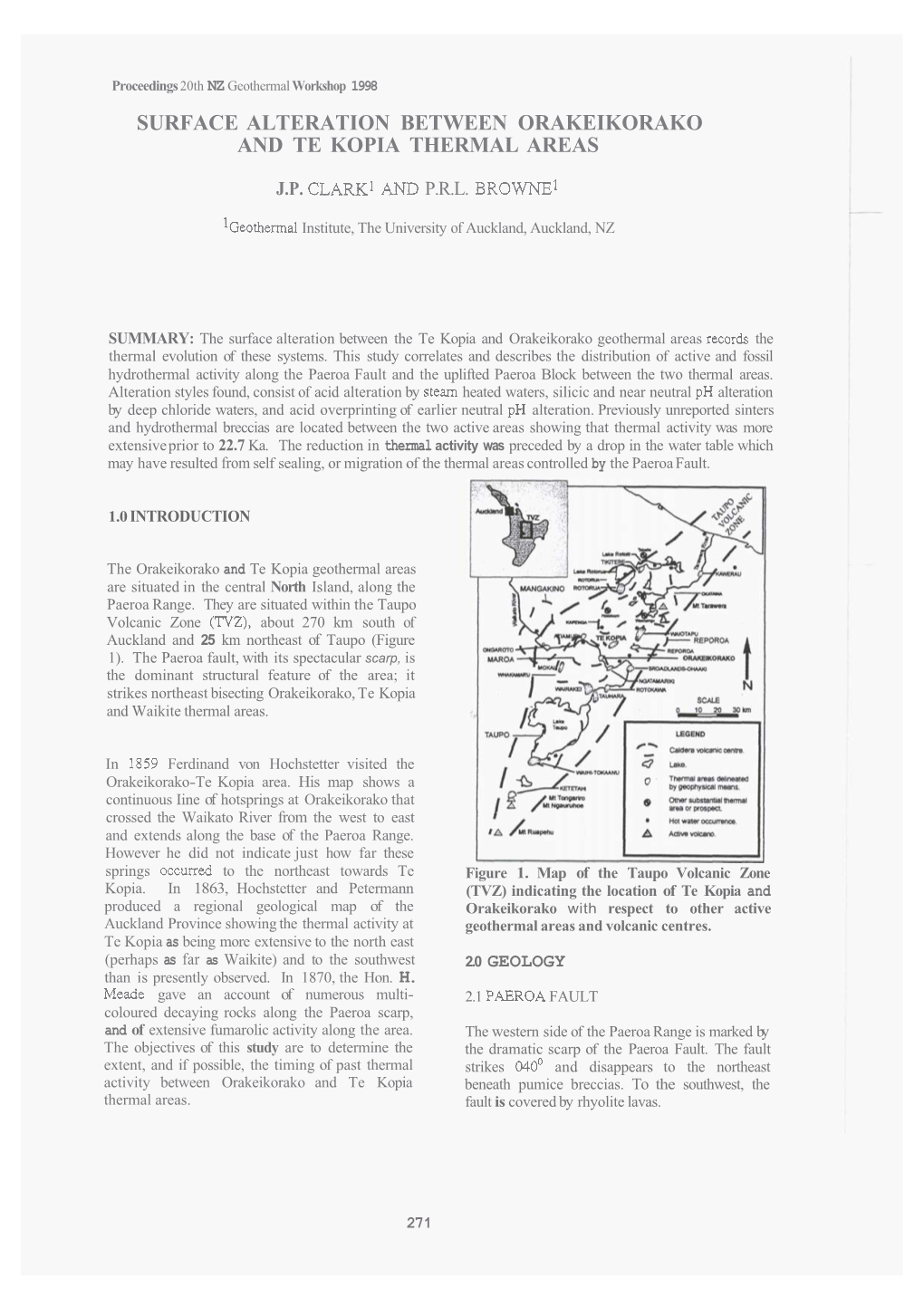 Surface Alteration Between Orakeikorako and Te Kopia Thermal Areas