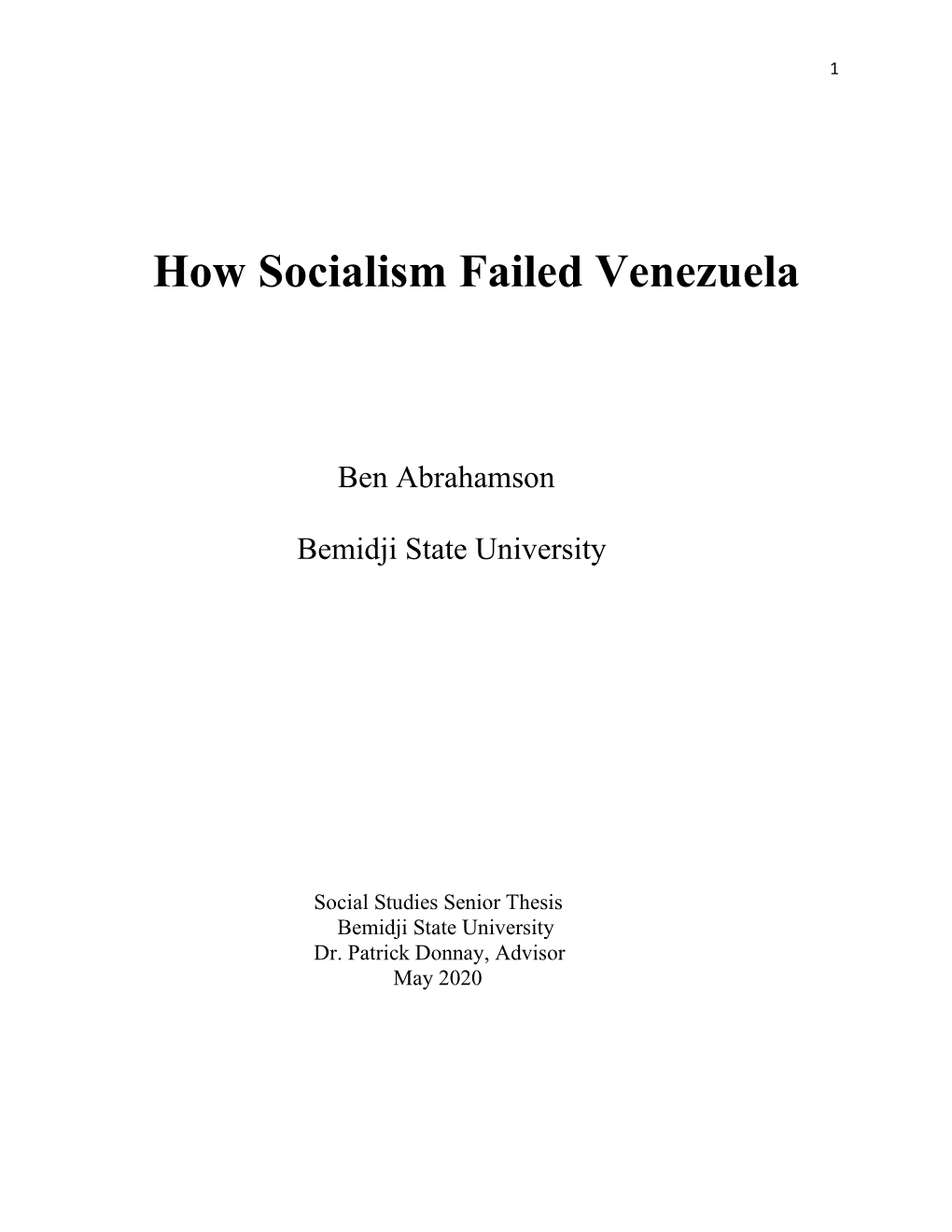 How Socialism Failed Venezuela