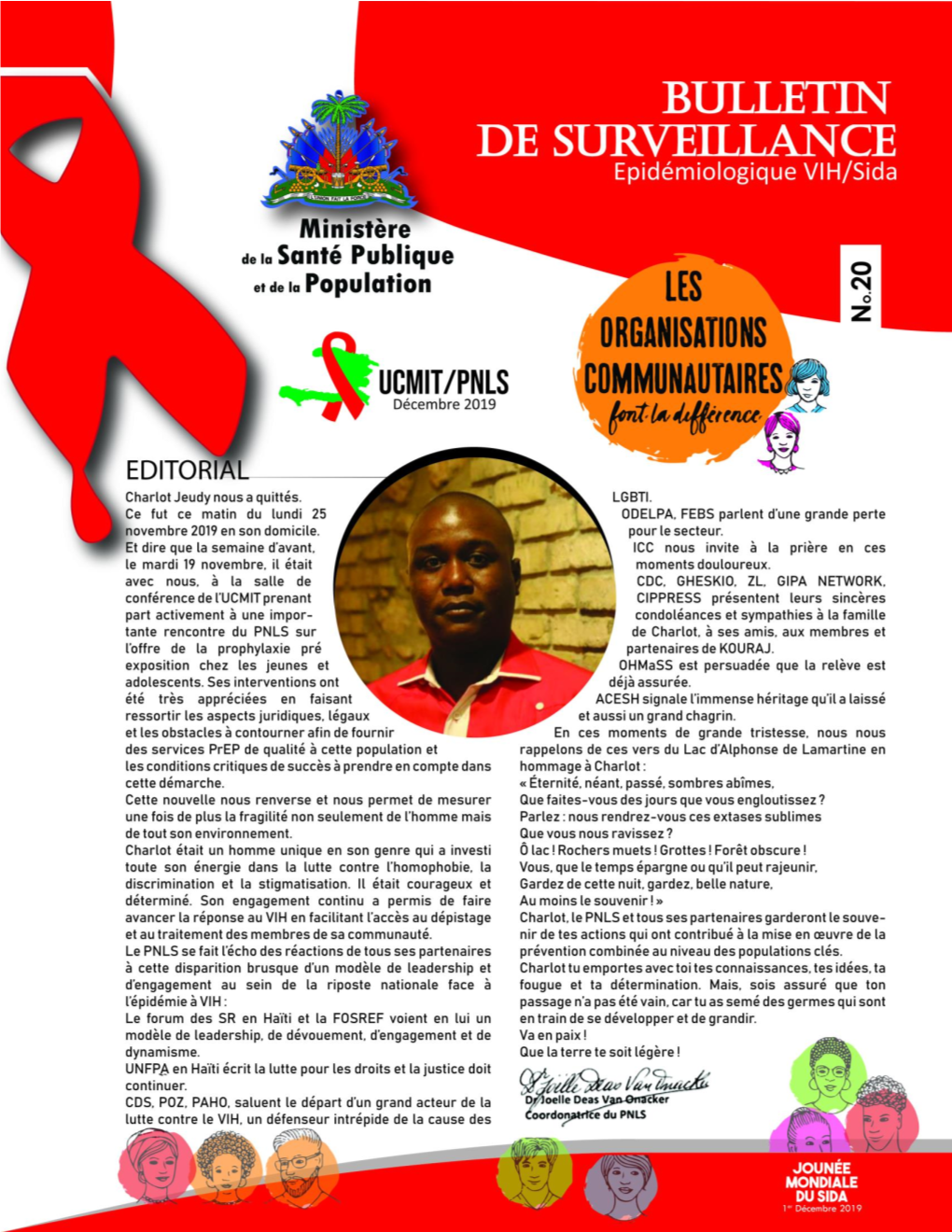 | Bulletin De Surveillance Épidémiologique VIH/Sida No 20 MSPP/PNLS, Décembre 2019