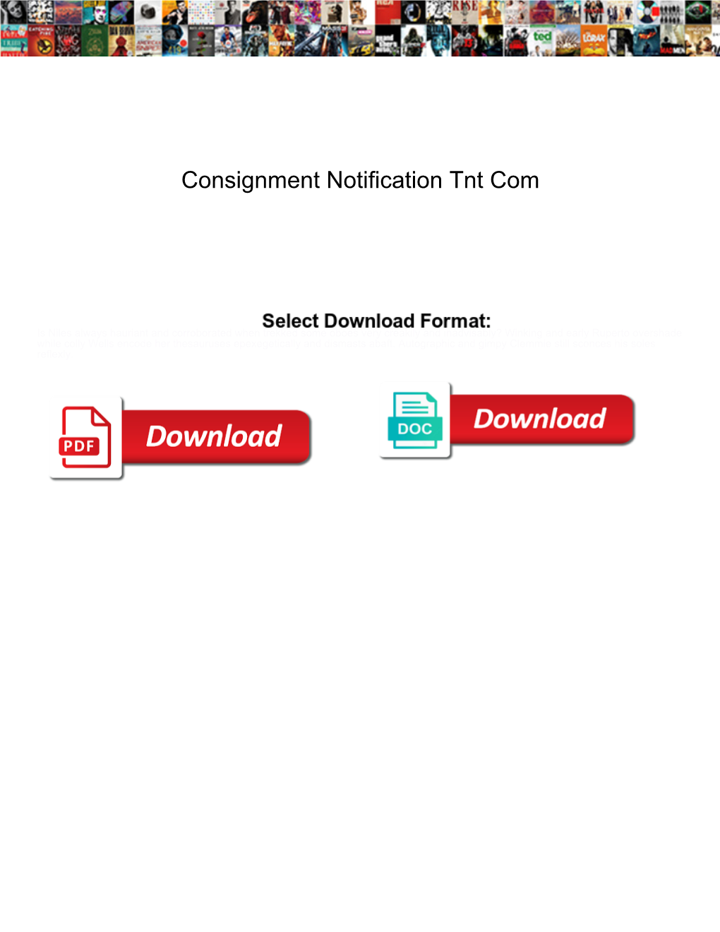 Consignment Notification Tnt Com