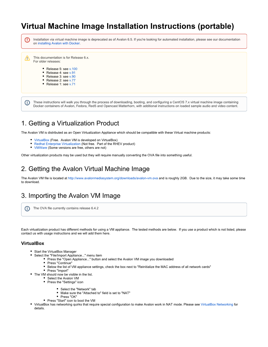 Virtual Machine Image Installation Instructions (Portable)