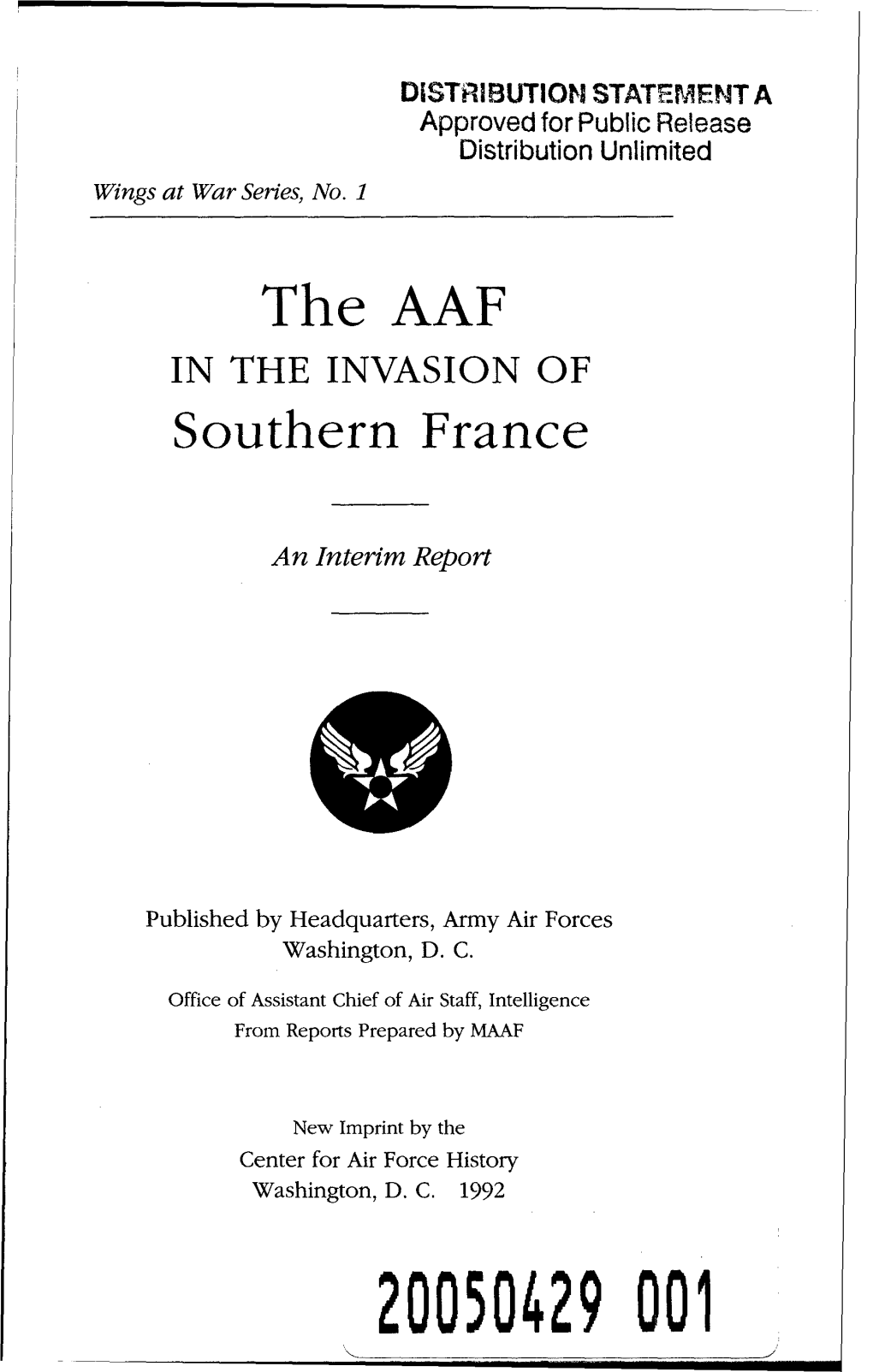 The AAF in the INVASION of Southern France