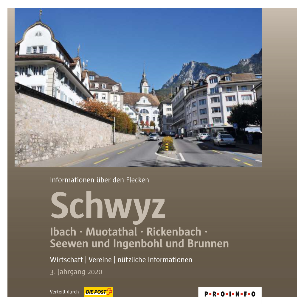 Ibach · Muotathal · Rickenbach · Seewen Und Ingenbohl Und Brunnen Wirtschaft | Vereine | Nützliche Informationen 3