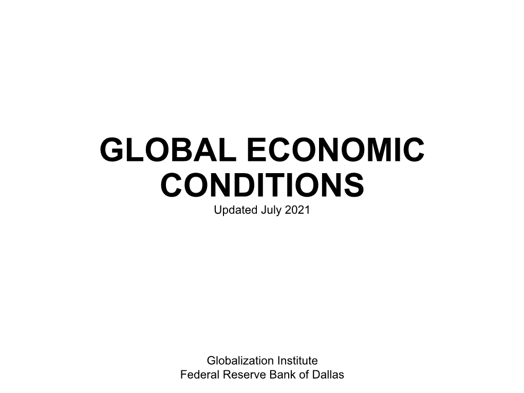 Global Economic Conditions Charts