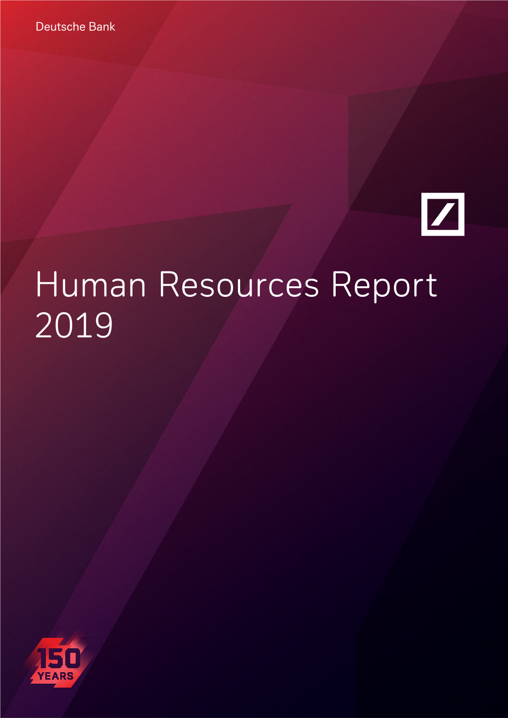 Deutsche Bank 2019 Human Resources Report