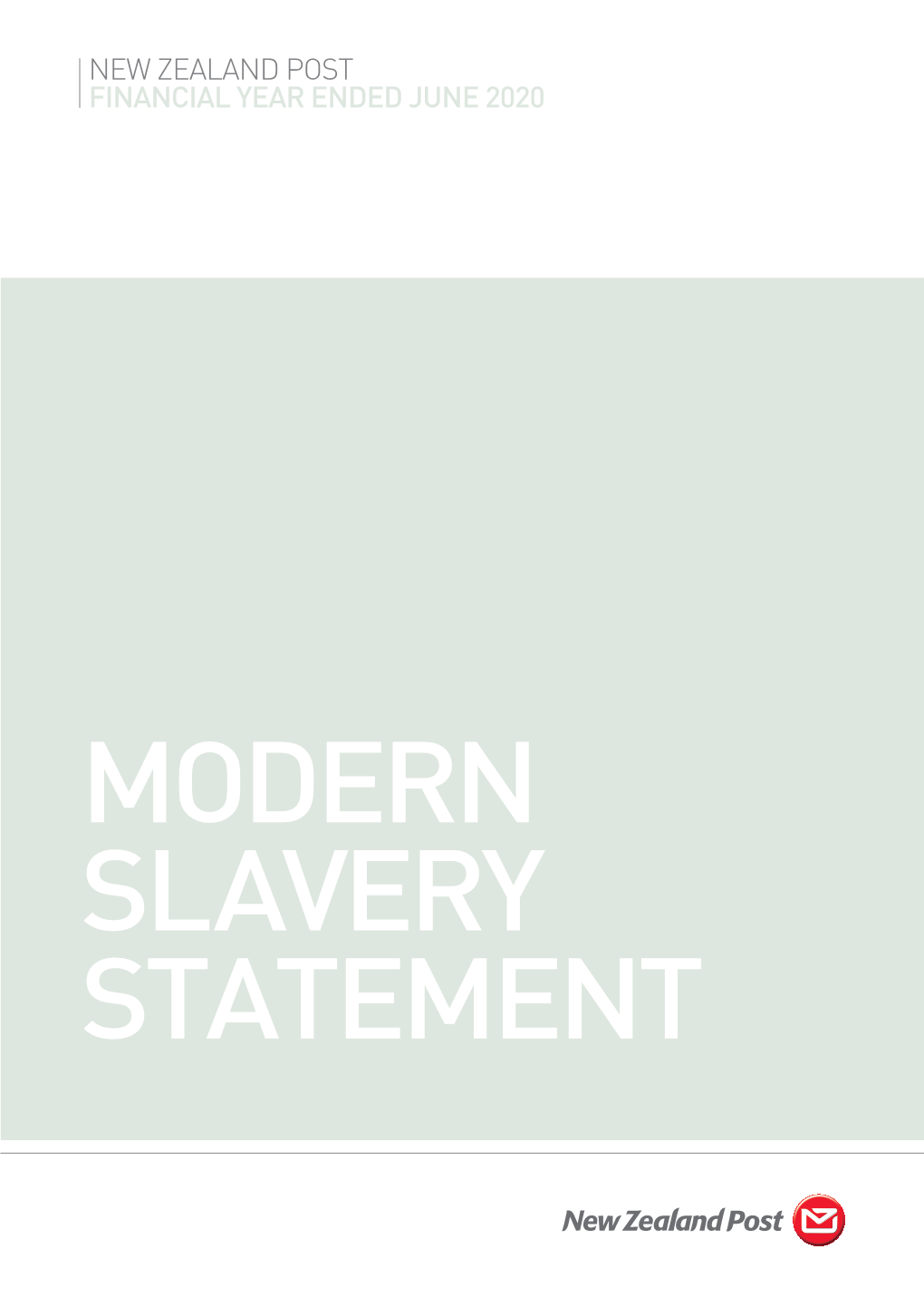 NZ Post Modern Slavery Statement 2021.Pdf