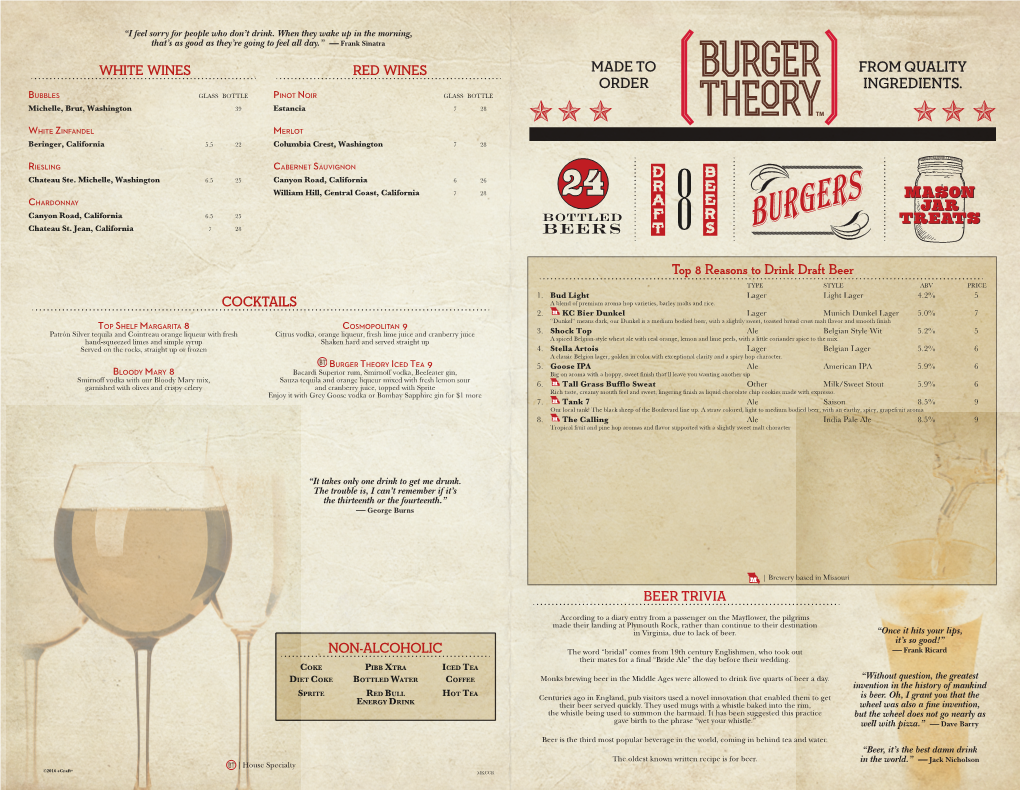 Burger Theory Menu