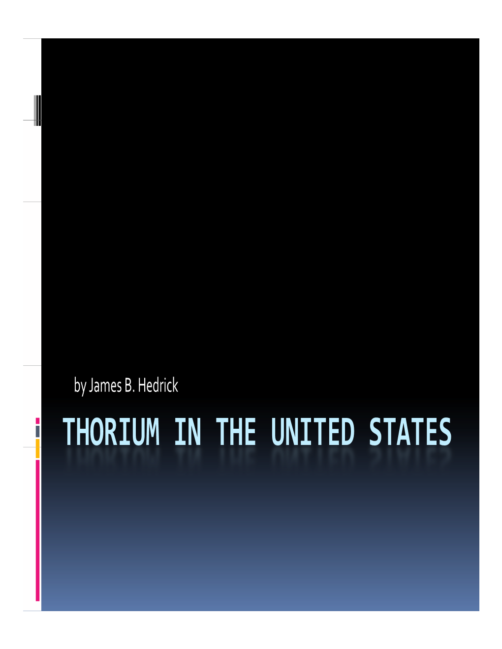 Thorium in the United States