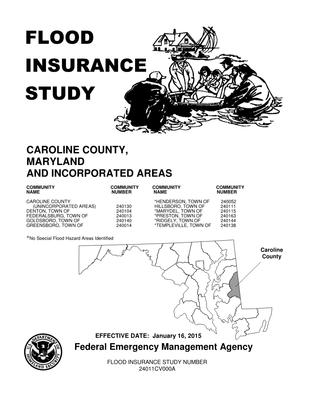 Flood Insurance Study Number 24011Cv000a