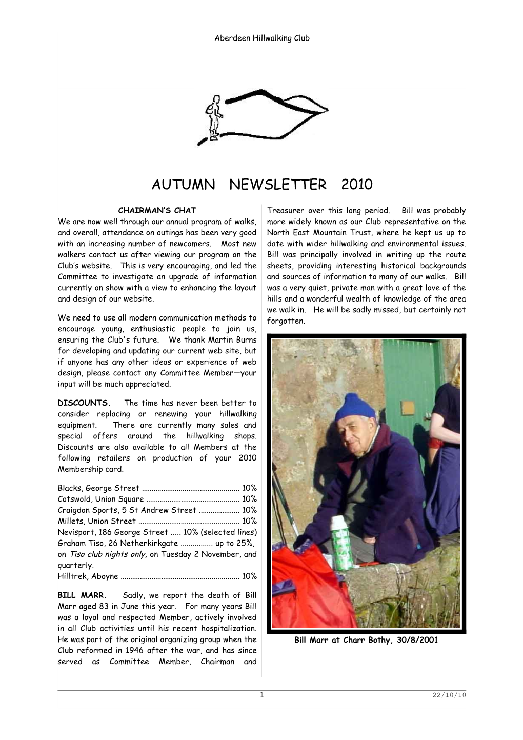 Autumn Newsletter 2010