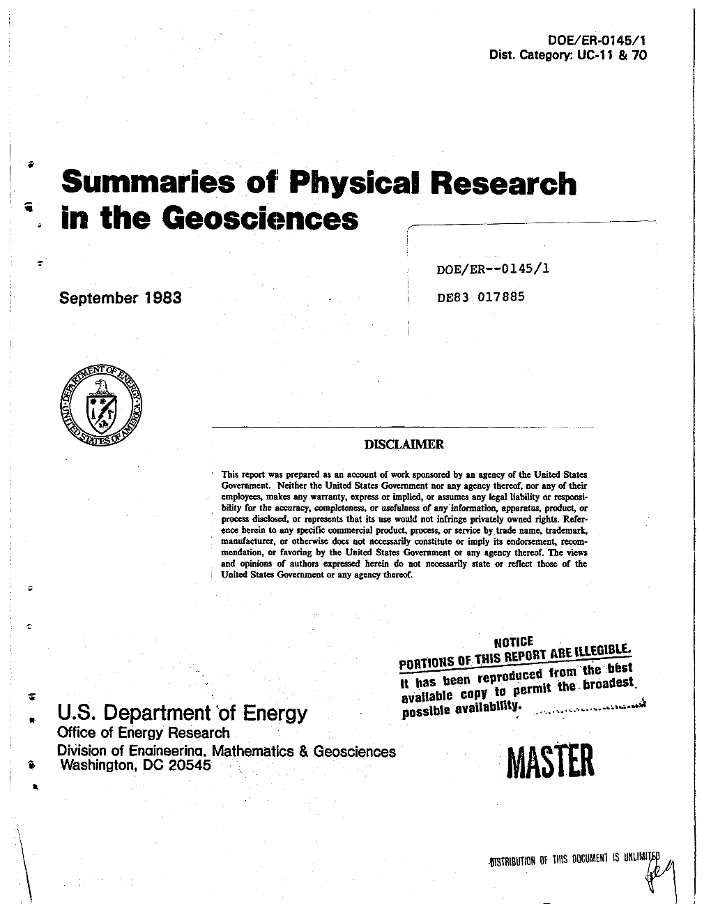 *- in the Geosciences