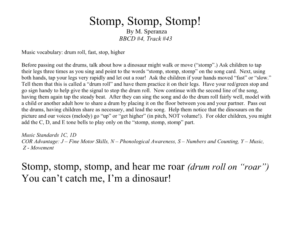 Stomp, Stomp, Stomp