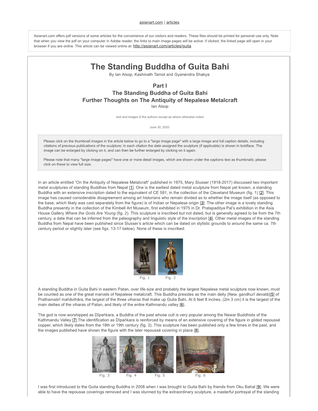 The Standing Buddha of Guita Bahi by Ian Alsop, Kashinath Tamot and Gyanendra Shakya