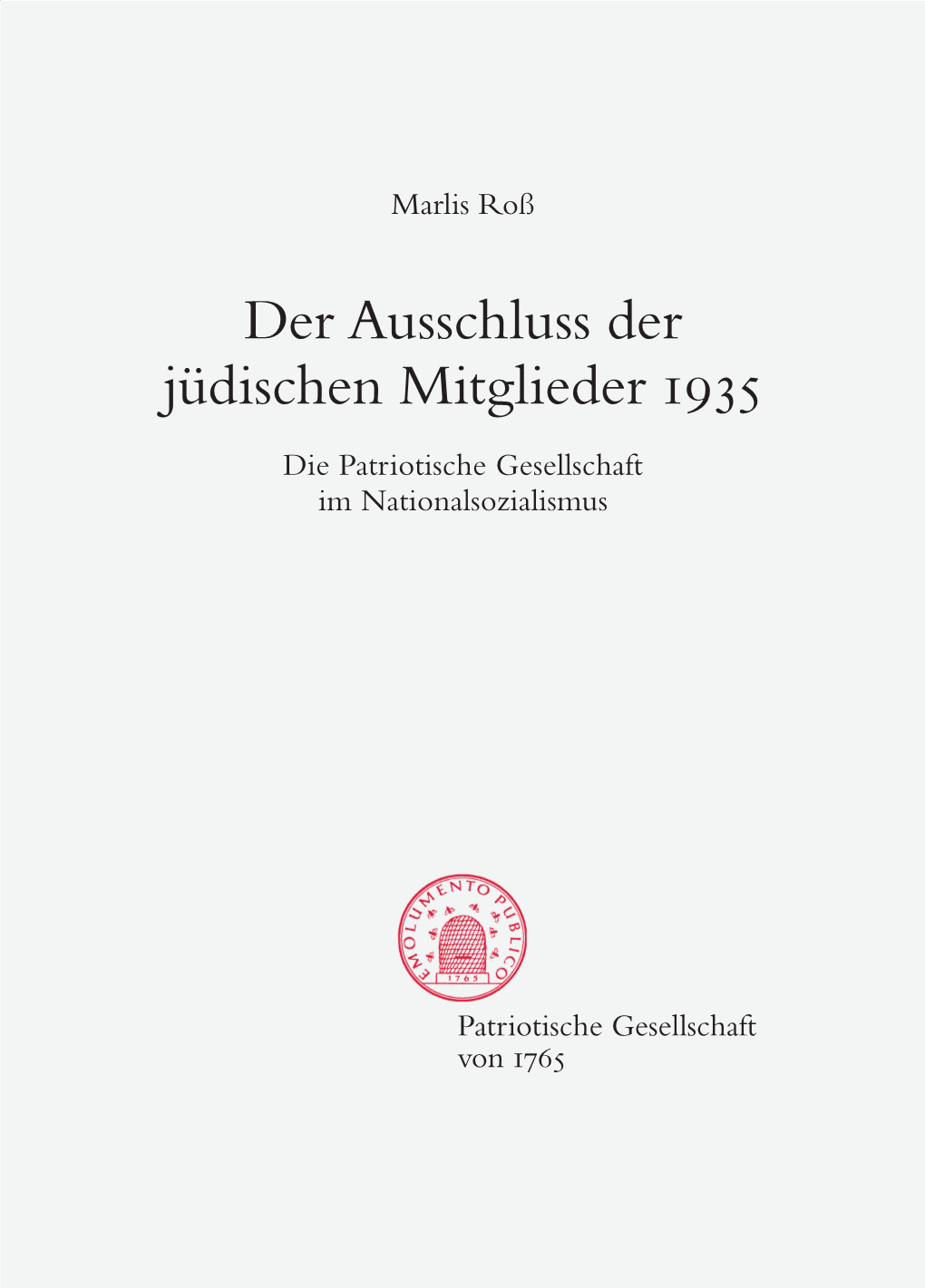 Der Ausschluss Der Jüdischen Mitglieder 1935