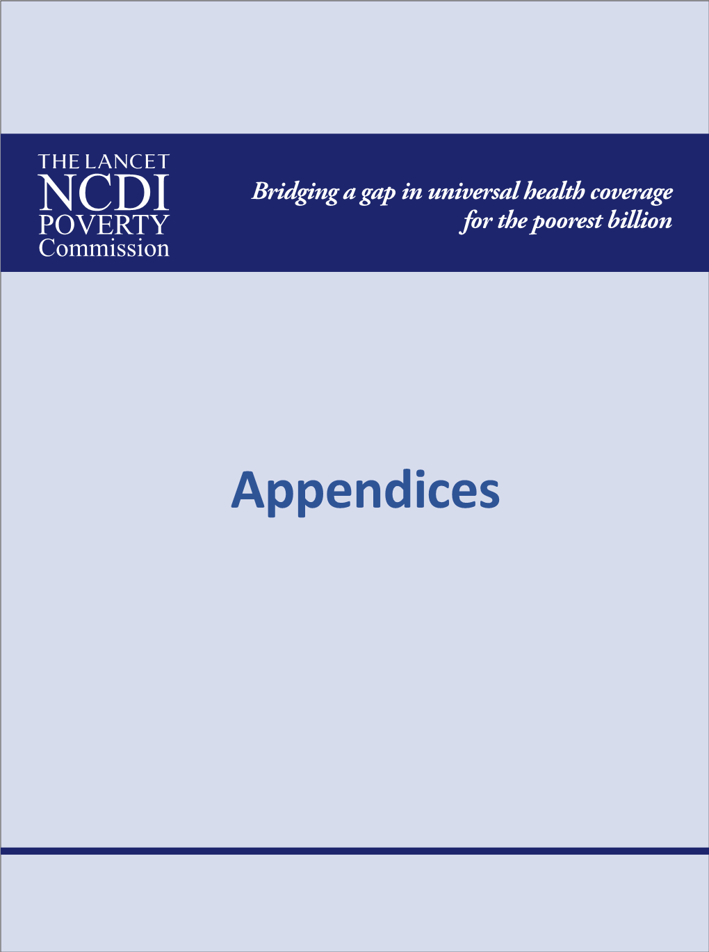 NCDI Poverty Commissions, Groups, and Consortia Established Since 2016