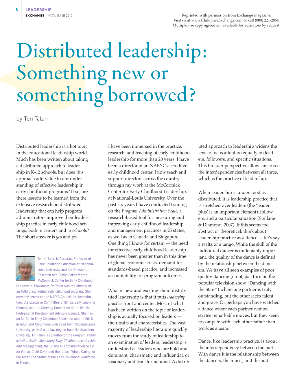 Distributed Leadership: Something New Or Something Borrowed?