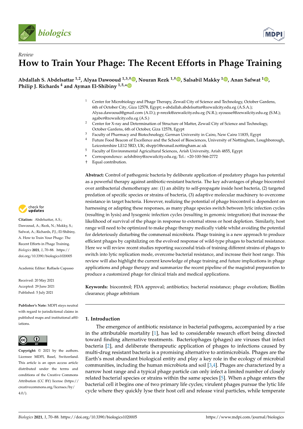 The Recent Efforts in Phage Training