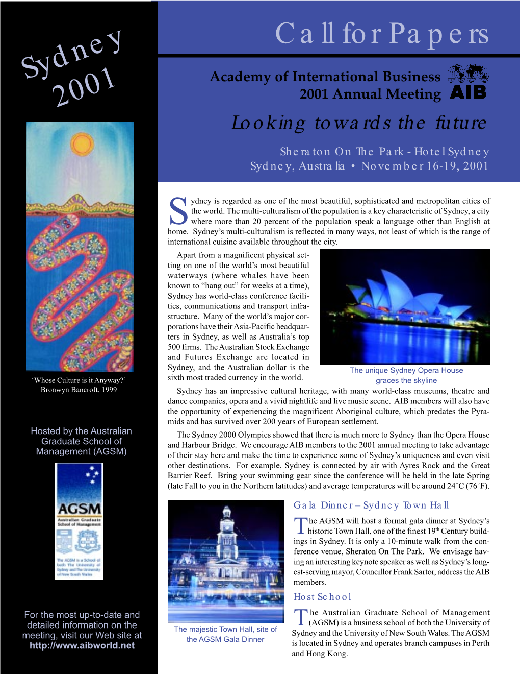 2001 Meeting Brochure