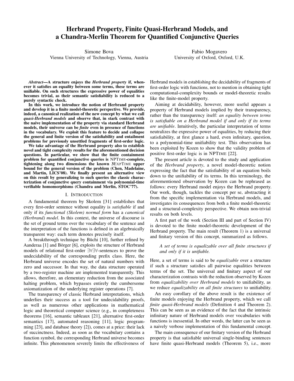 Herbrand Property, Finite Quasi-Herbrand Models, and a Chandra-Merlin Theorem for Quantiﬁed Conjunctive Queries