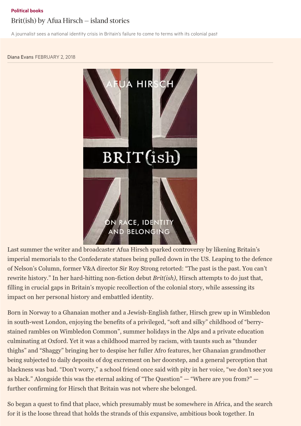 Brit(Ish) by Afua Hirsch — Island Stories