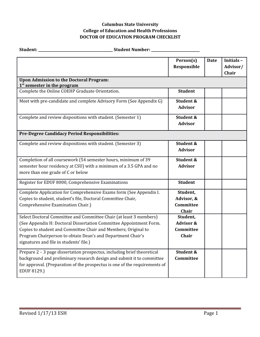 College of Education and Health Professions