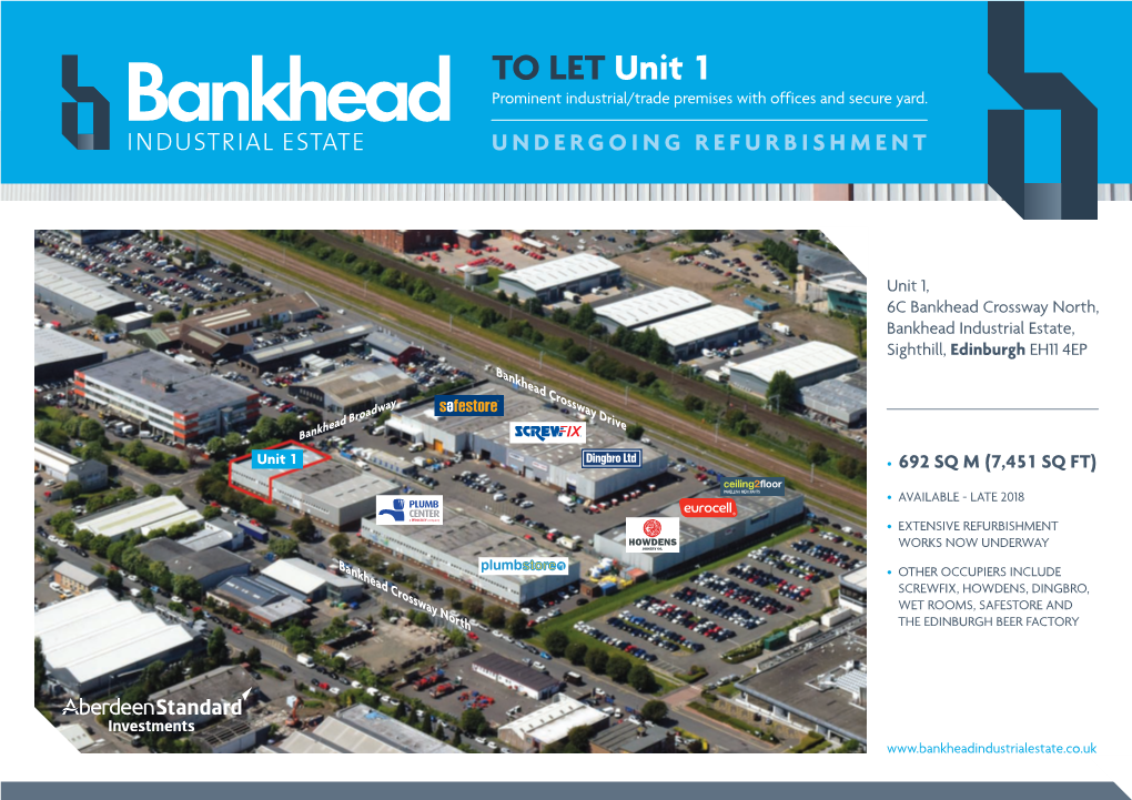 TO LET Unit 1 Prominent Industrial/Trade Premises with Offices and Secure Yard