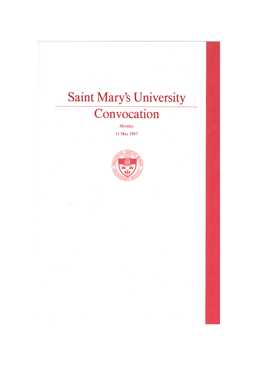 Saint Mary's University Convocation