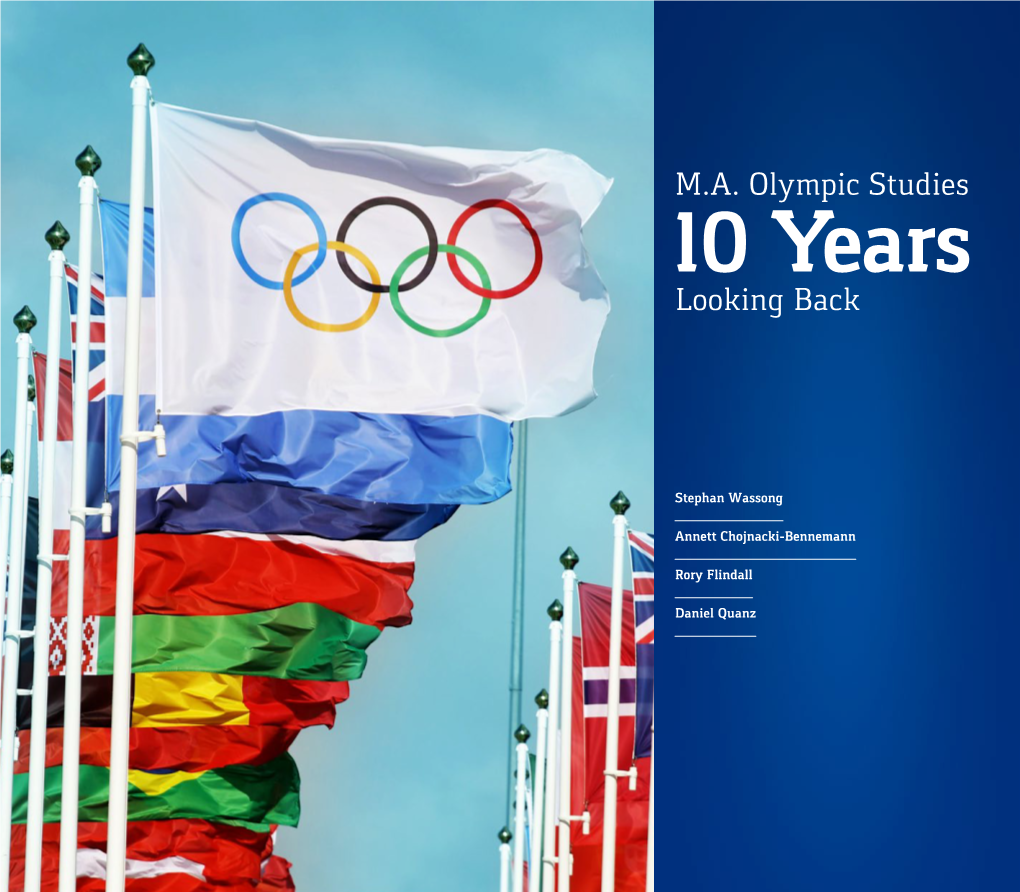 M.A. Olympic Studies 10 Years Looking Back