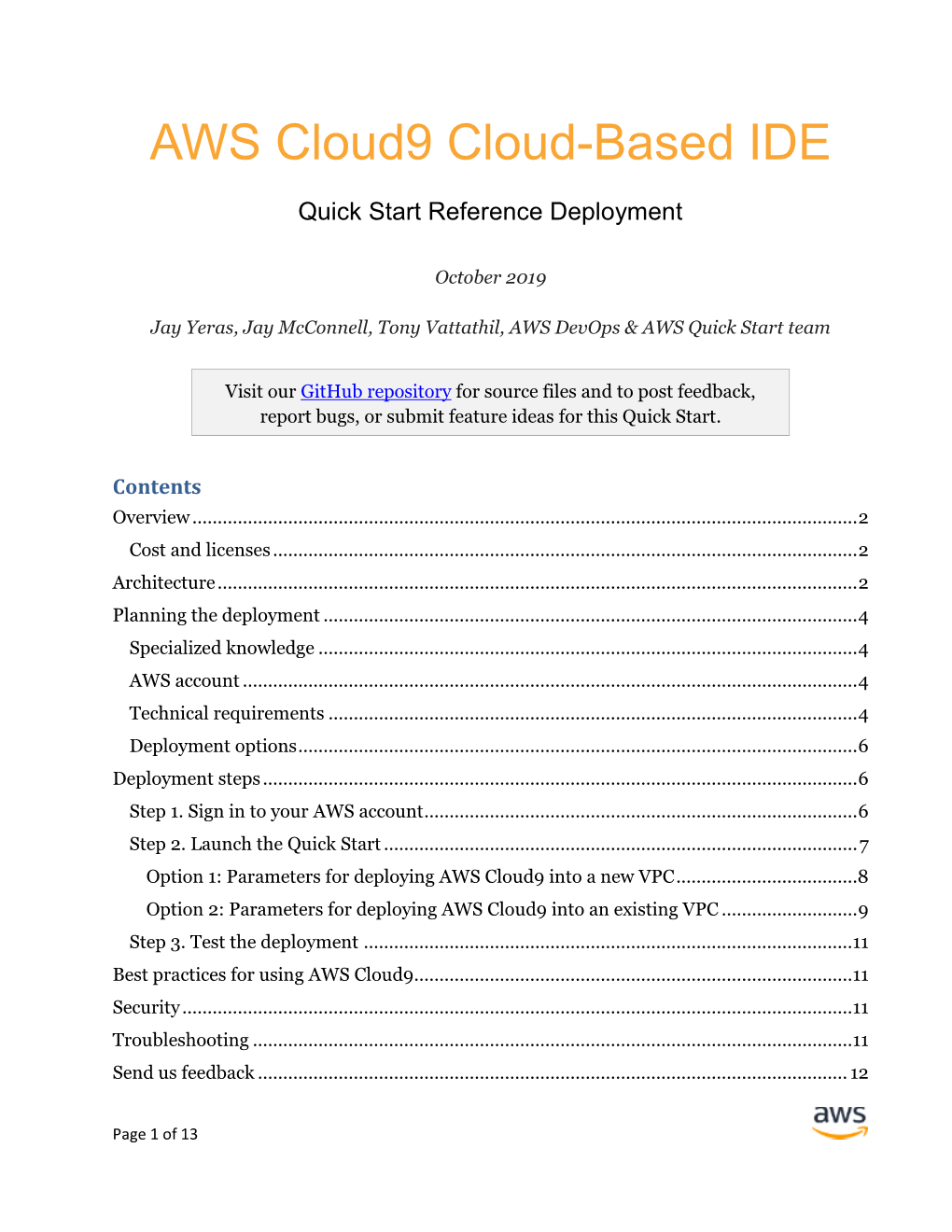 AWS Cloud9 Cloud-Based IDE