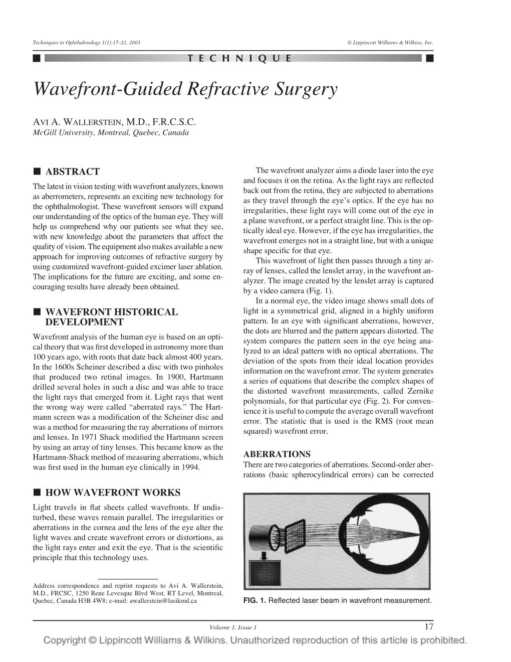 Wavefront-Guided Refractive Surgery