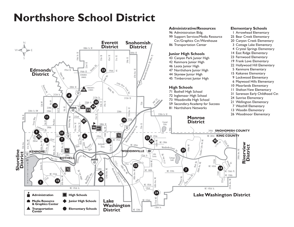 Northshore School District Administrative/Resources Elementary Schools 96 Administration Bldg