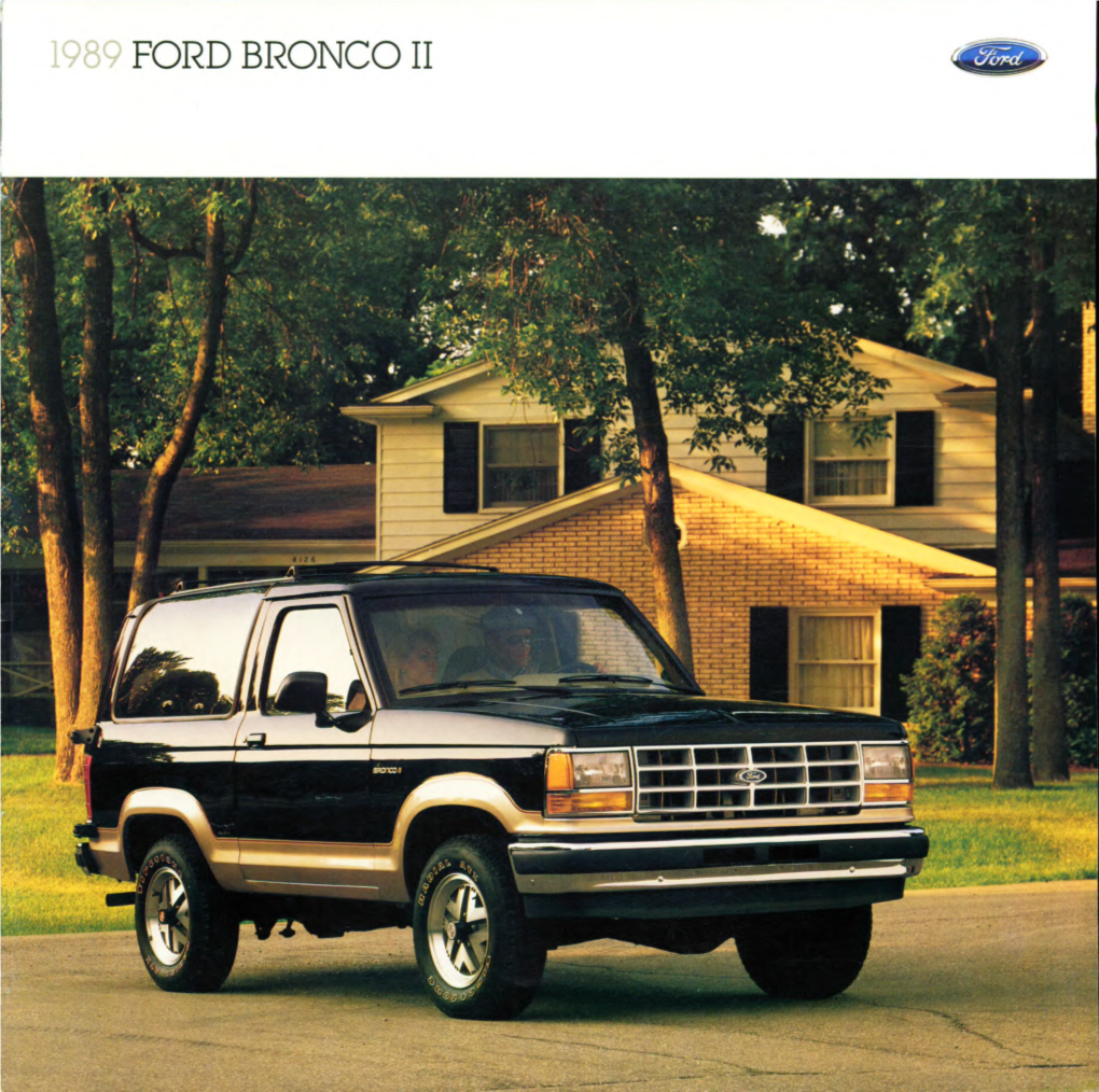 FORD BRONCO II B R O N C O II FORD BRONCO II for 1989