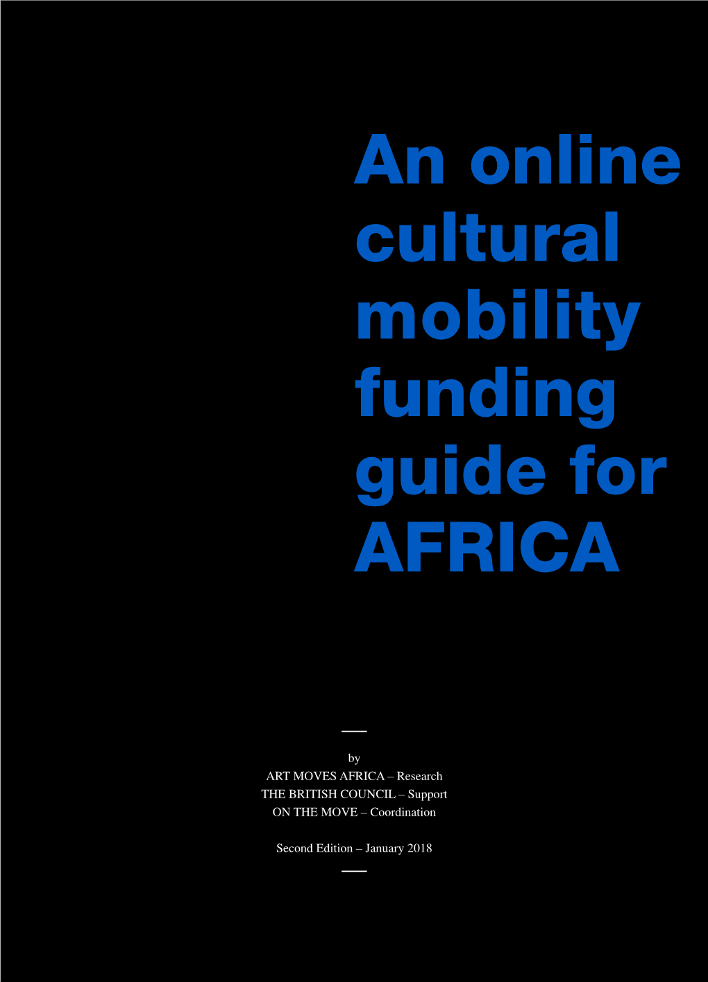 An Online Cultural Mobility Funding Guide for AFRICA