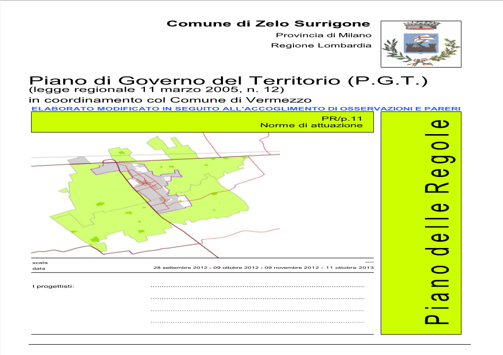 PR P.11 B Zelo Norme Di Attuaz. Modificate