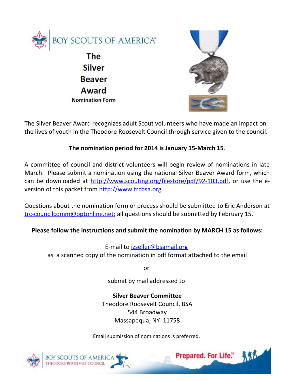 The Silver Beaver Award