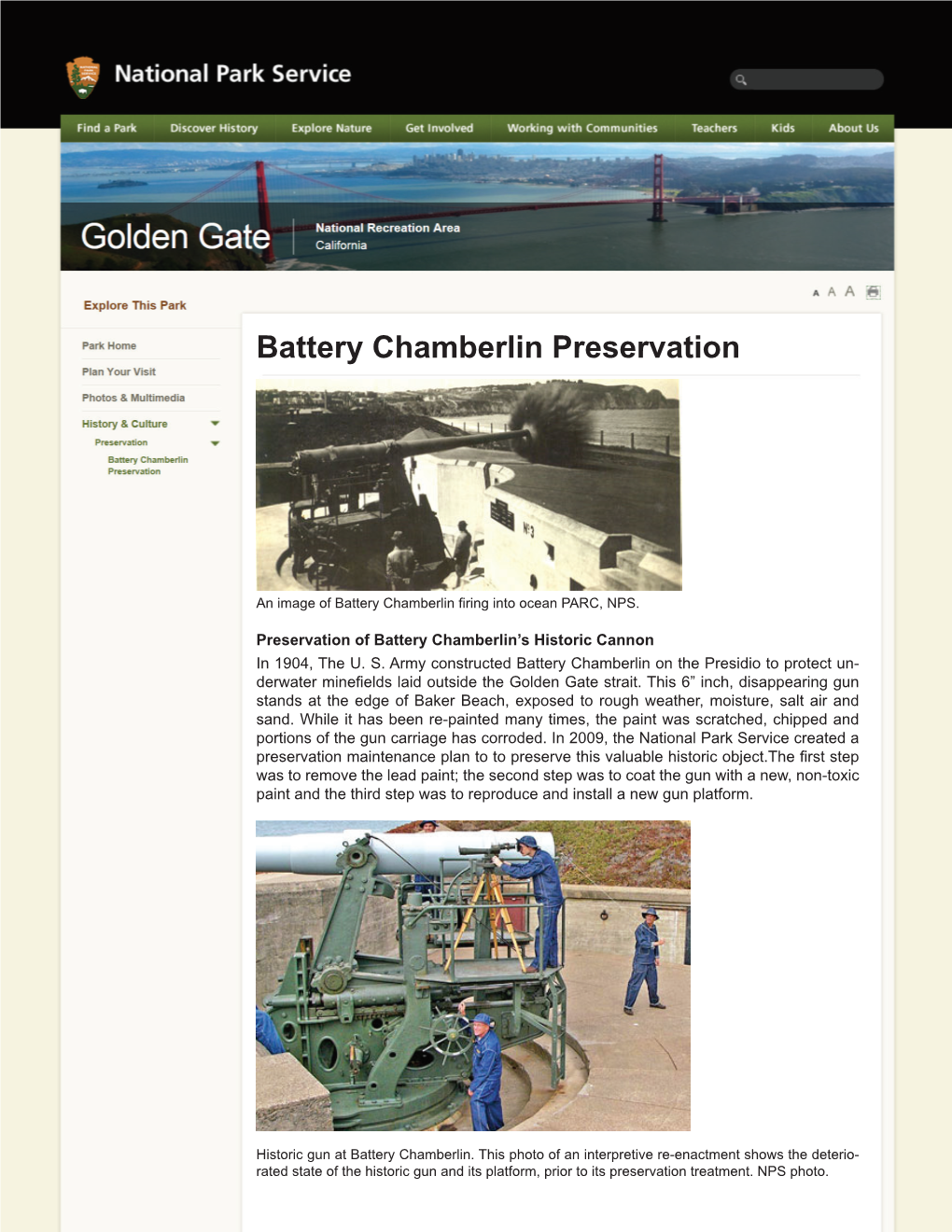 Battery Chamberlin Preservation