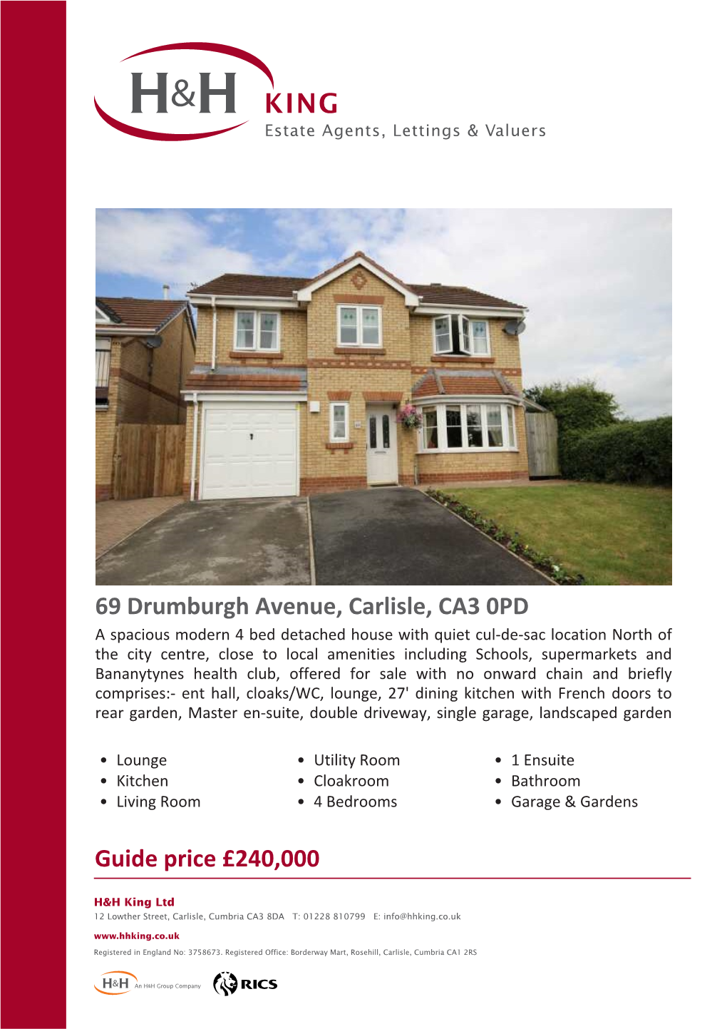 69 Drumburgh Avenue, Carlisle, CA3