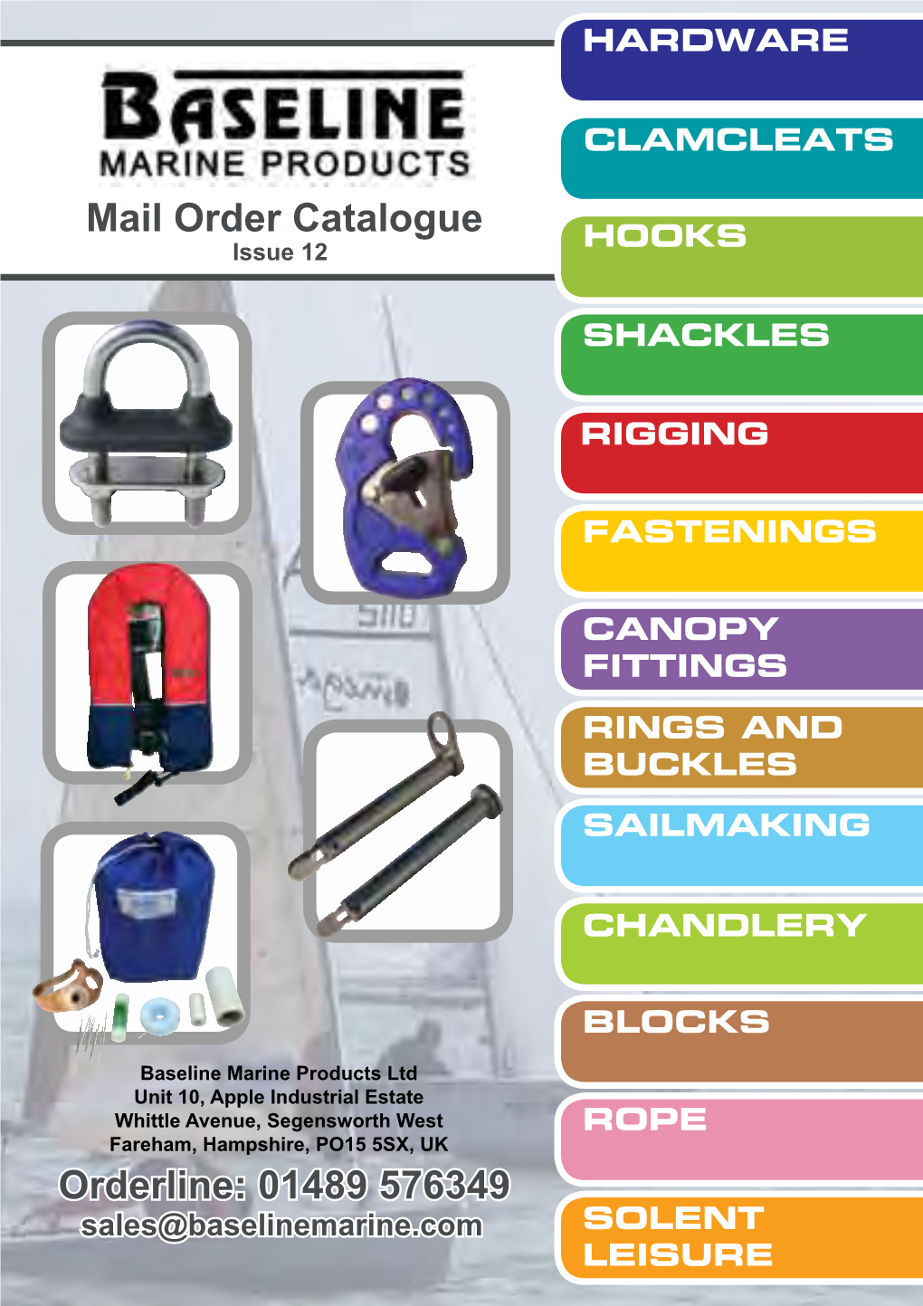 Mail Order Catalogue Orderline: 01489 576349