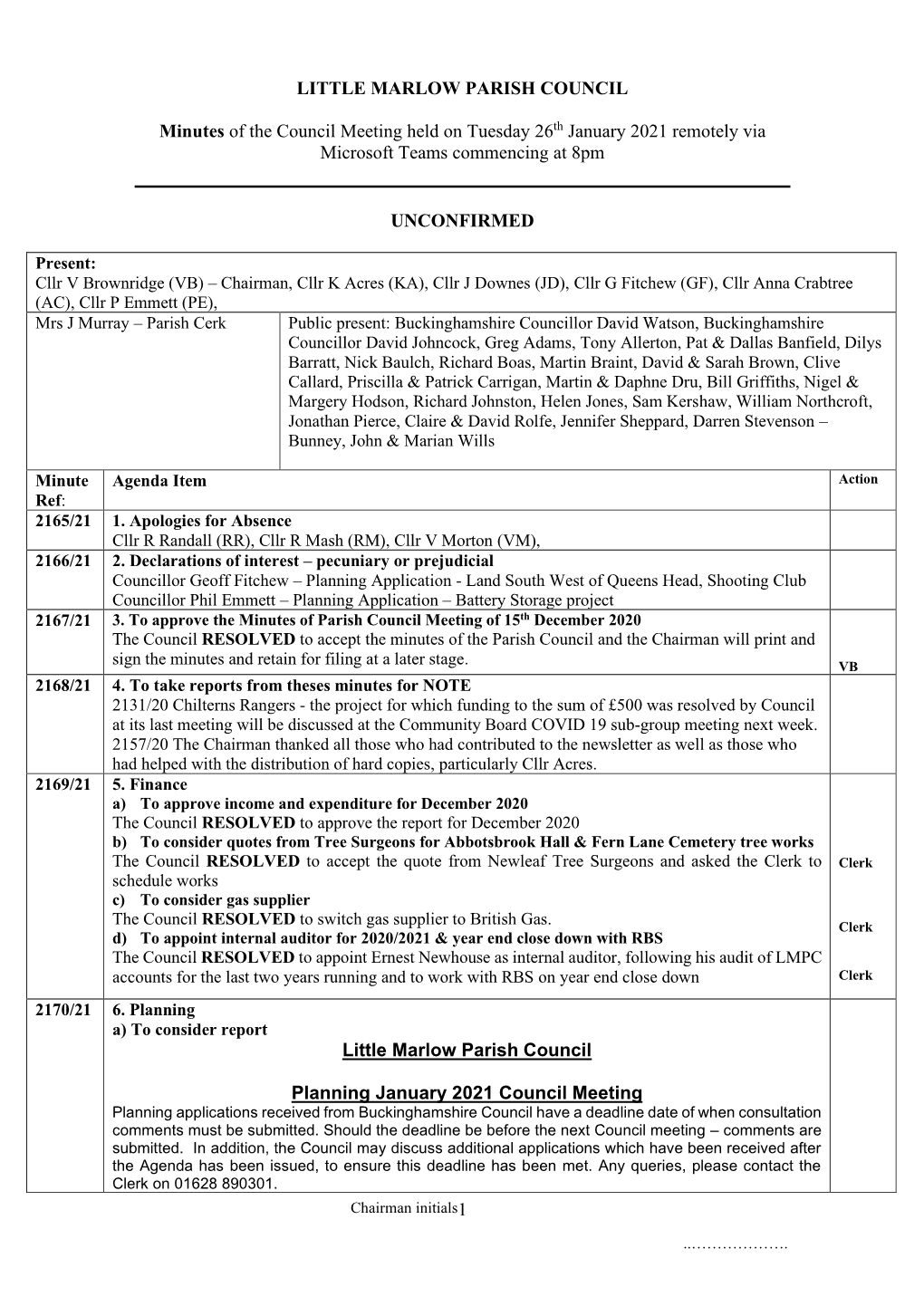 Little Marlow Parish Council