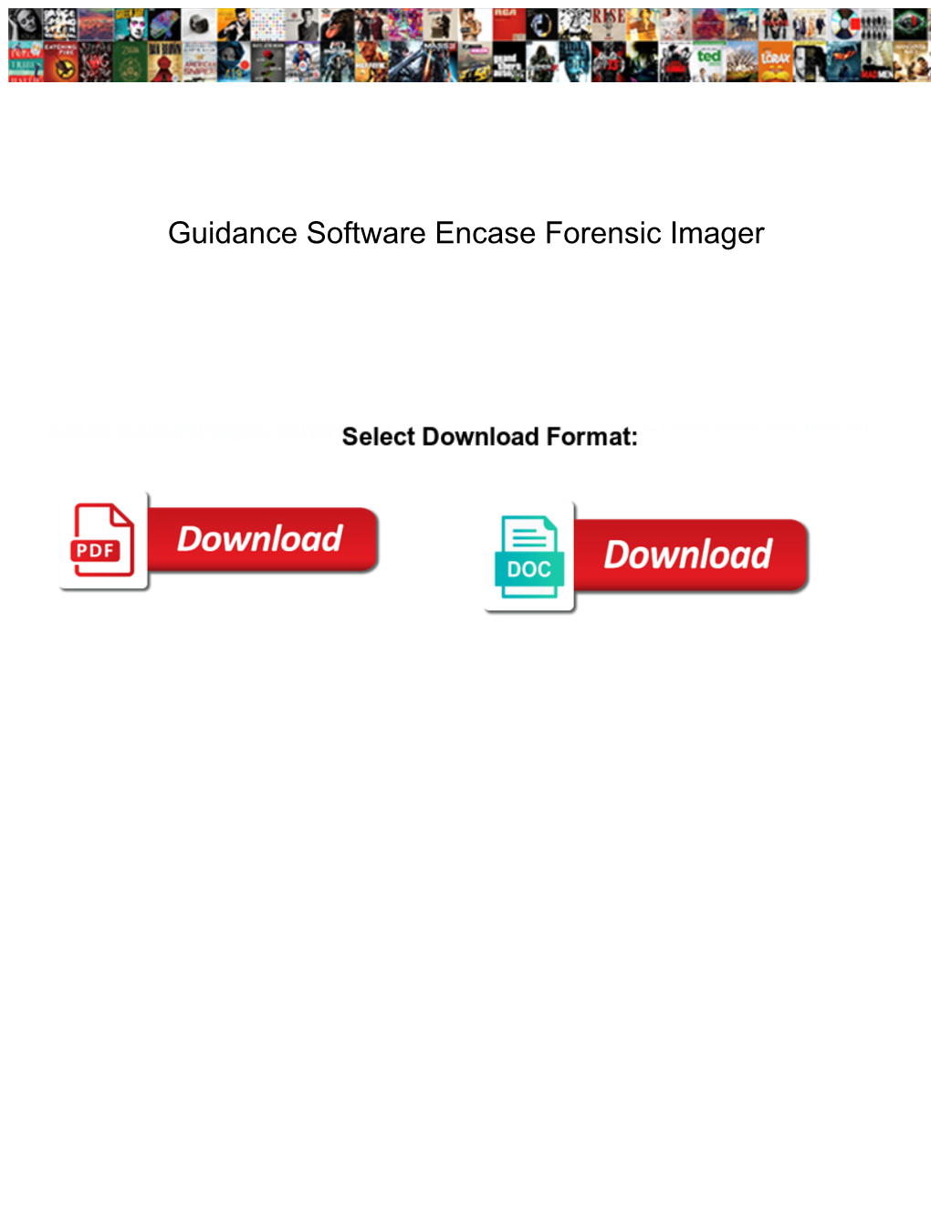 Guidance Software Encase Forensic Imager