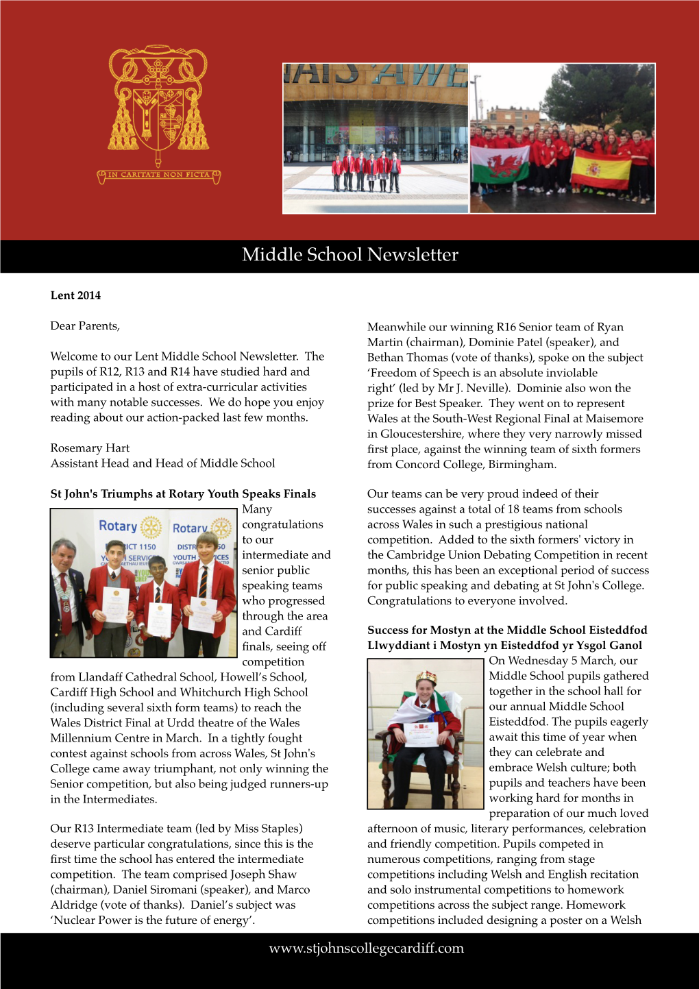 MS Newsletter Lent 2014
