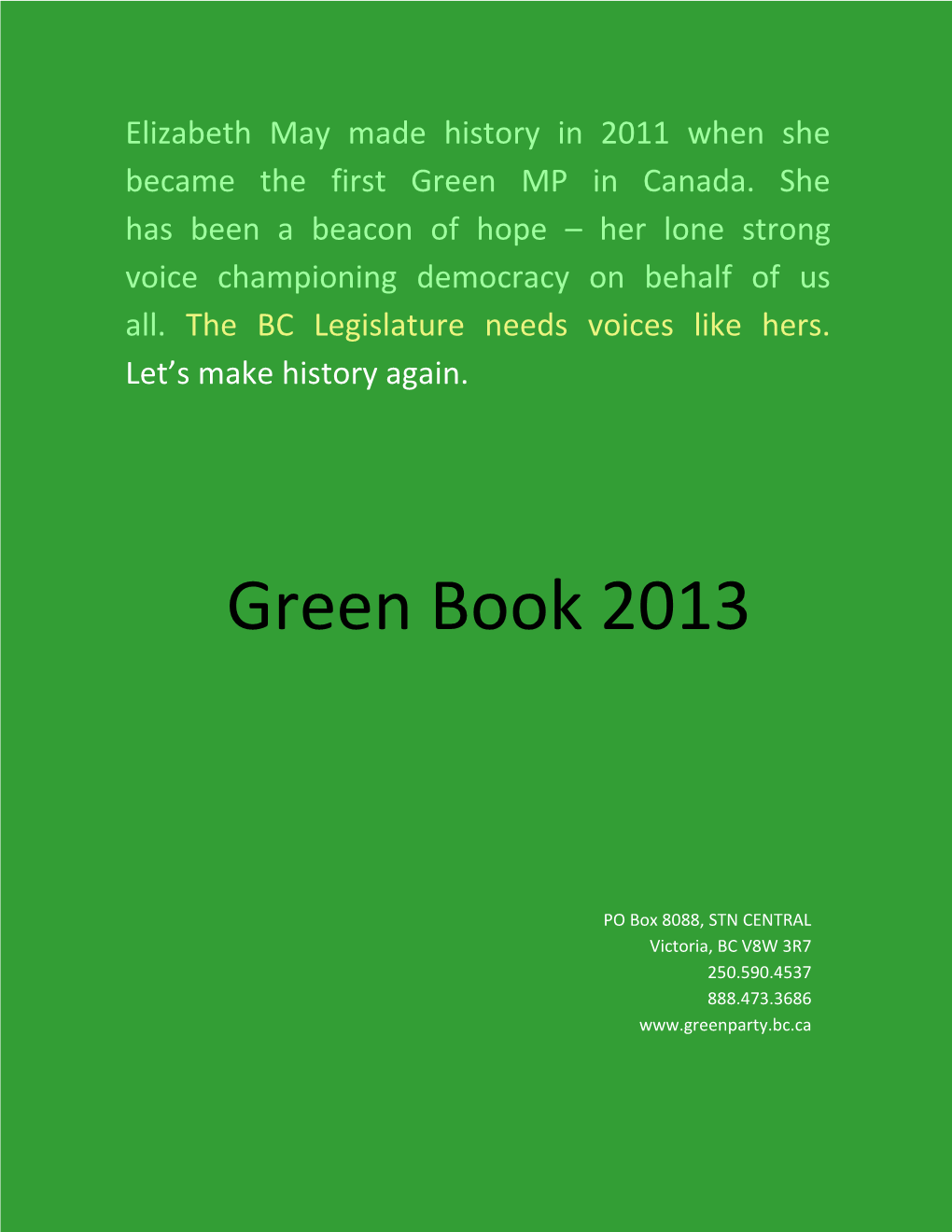 Green Book 2013