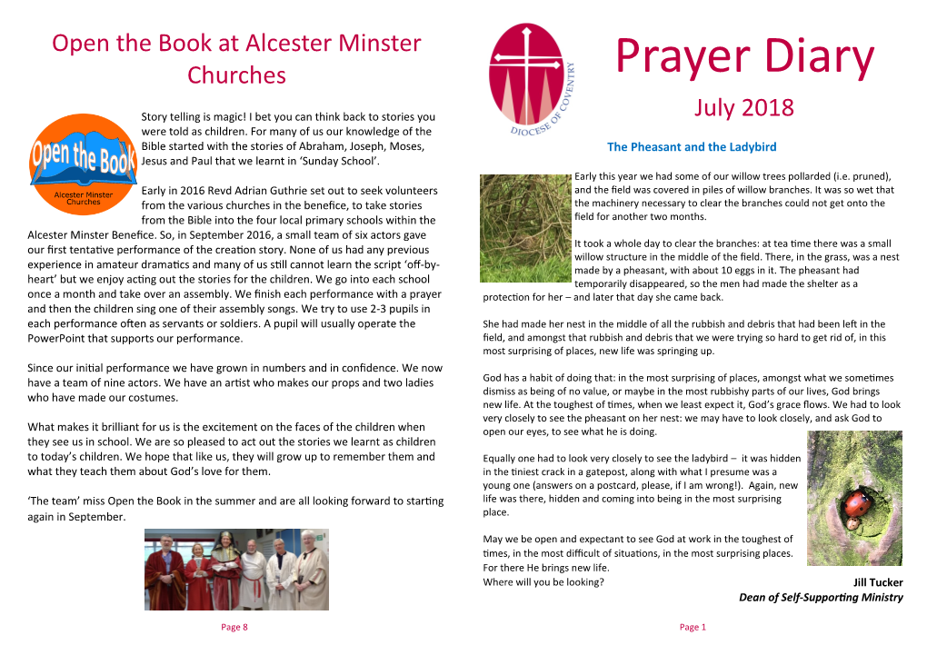 Prayer Diary