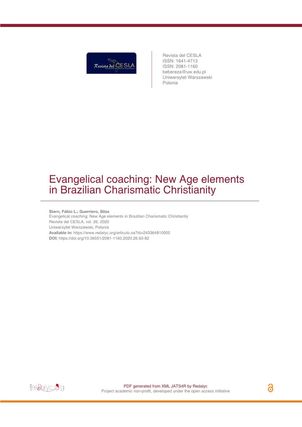 Evangelical Coaching: New Age Elements in Brazilian Charismatic Christianity