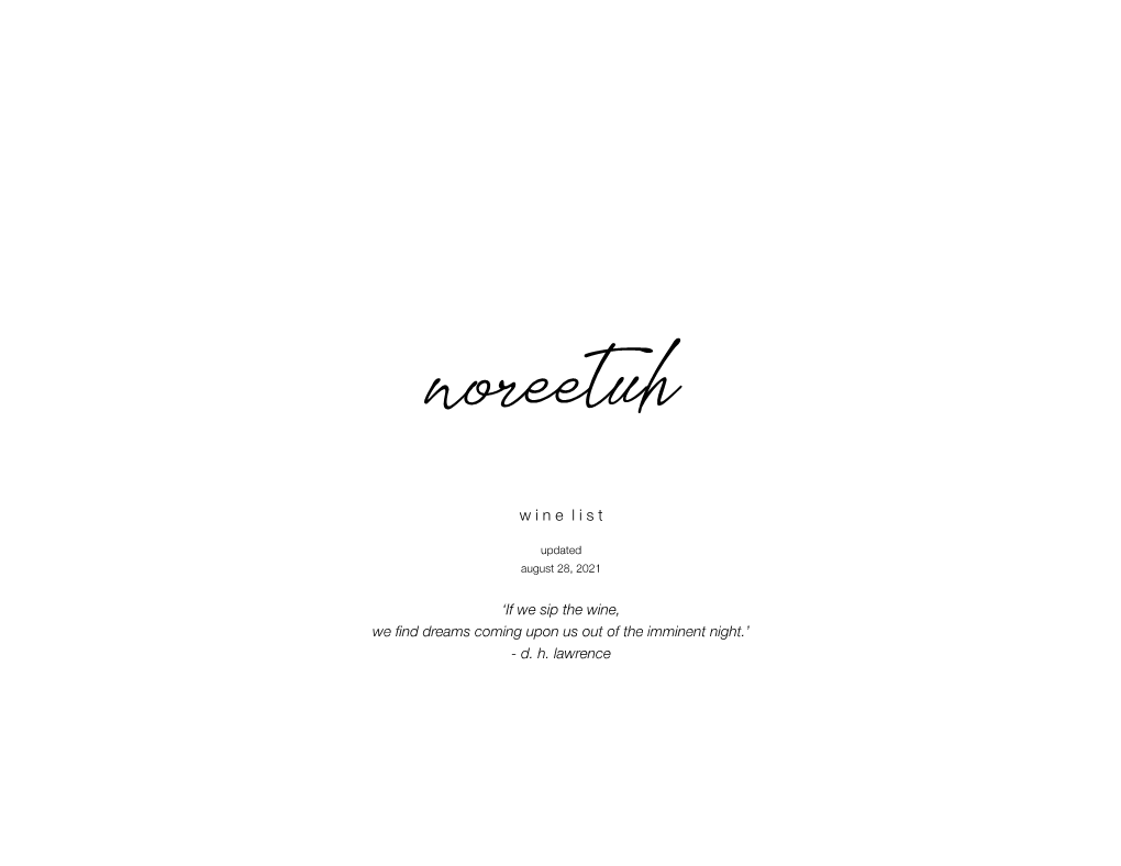 Noreetuh-Winelist-82821-Bdyg.Pdf