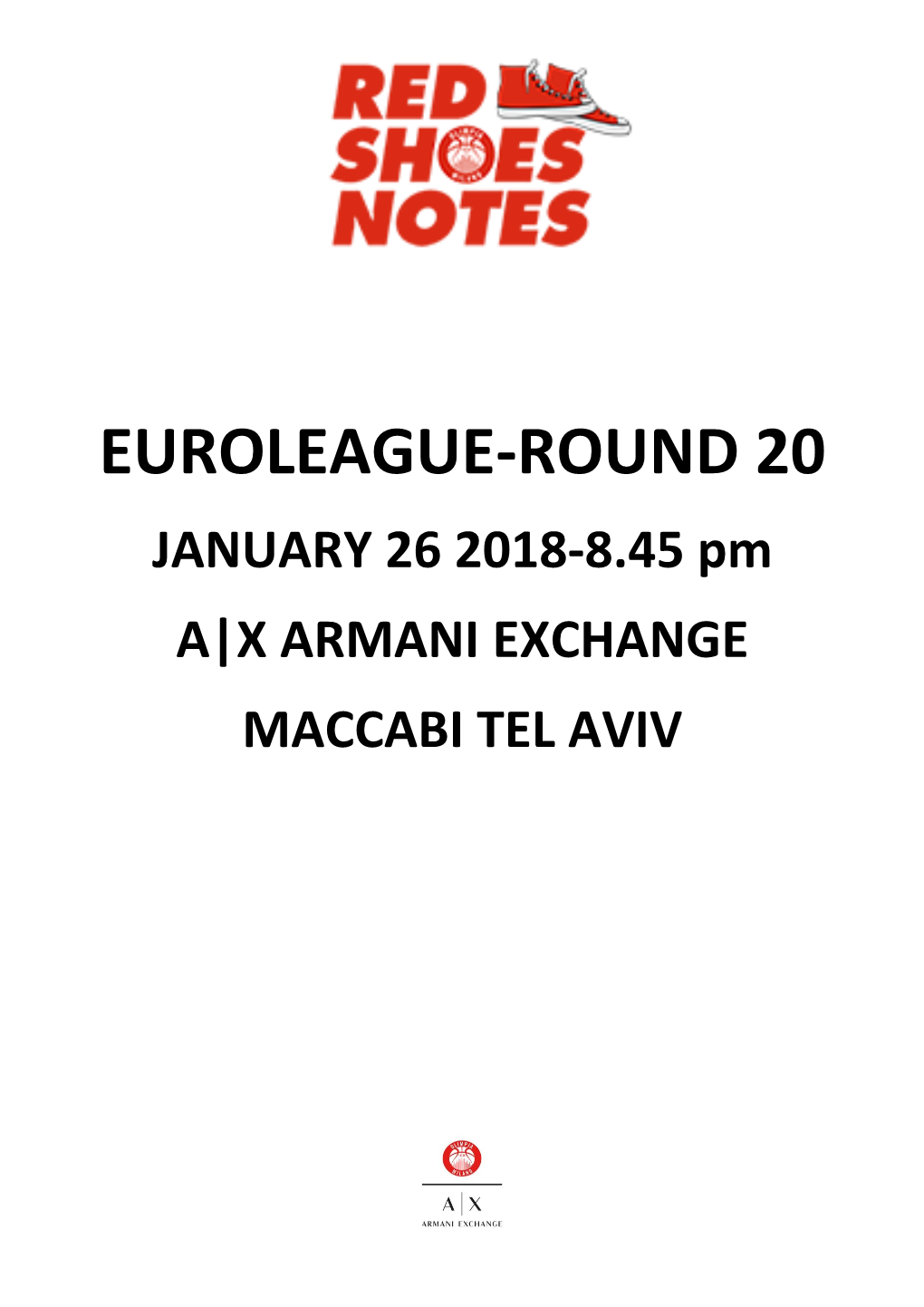 Milano-Maccabi Game Notes