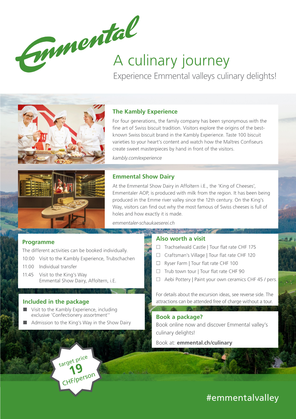 A Culinary Journey Experience Emmental Valleys Culinary Delights!